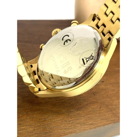 Versus by Versace Men's Watch VSP971021 Chronograph Quartz Gold Steel 45mm - Picture 7 of 15